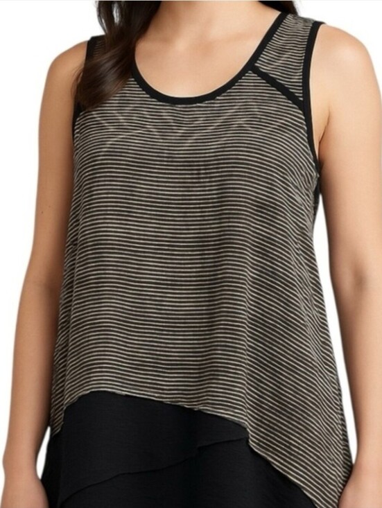 Habitat Tops - Habitat Sleeveless Asymetrical Blouse